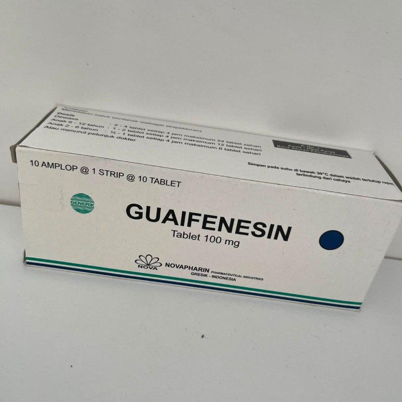 GUAIFENESIN TABLET NOVA 100 MG